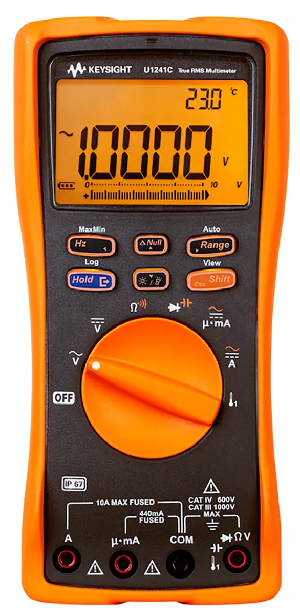 Produktfoto 1 von Keysight Technologies U1241C Tragbar Digital Multimeter Echteffektivwert, CAT III, CAT IV 1000 V ac / 10 A 10 A, 100 mΩ