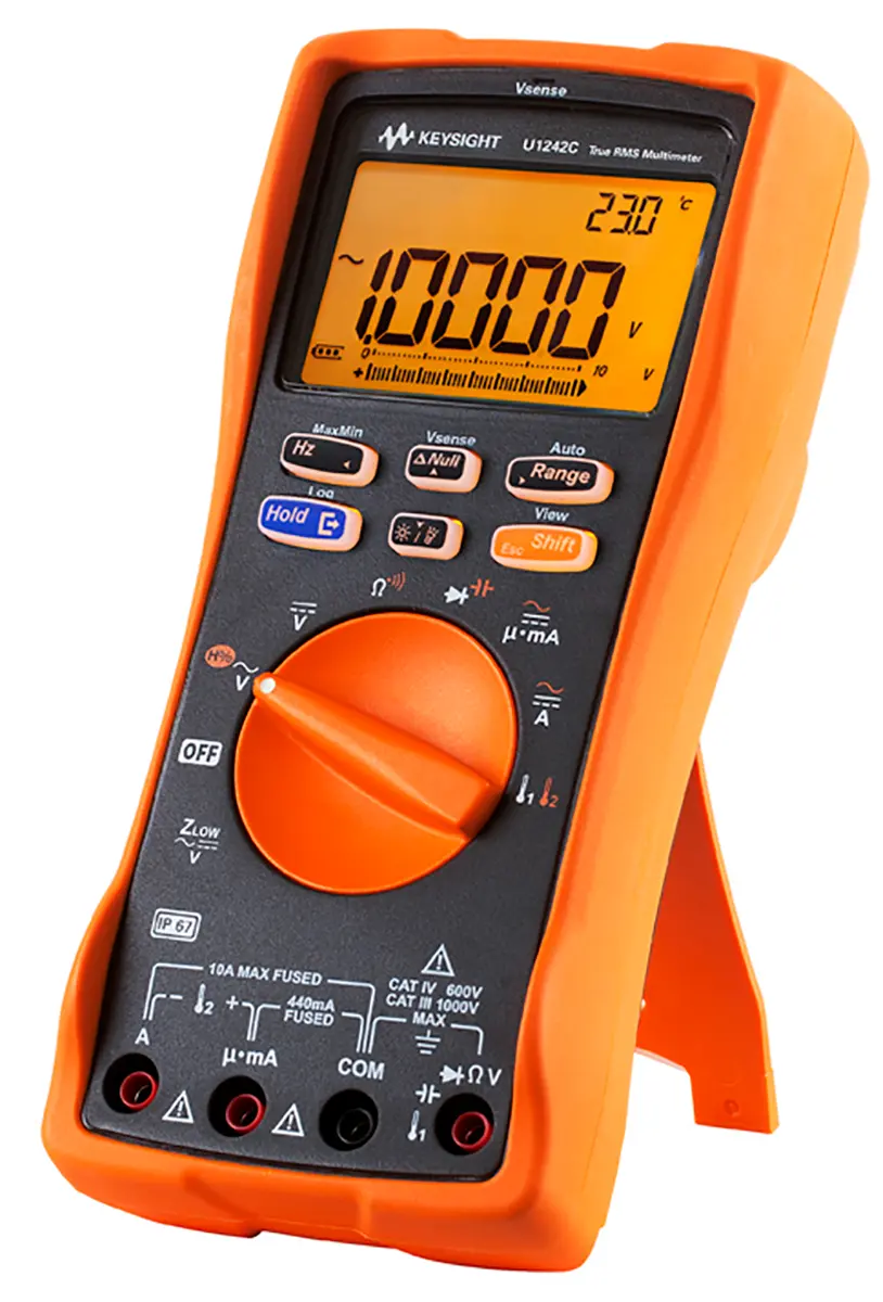 Produktfoto 1 von Keysight Technologies U1242C Tragbar Digital Multimeter Echteffektivwert, CAT III, CAT IV 1000 V ac / 10 A 10 A, 100 mΩ