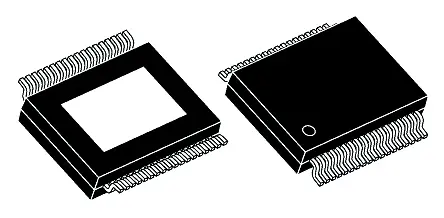 Produktfoto 1 von Infineon ISOFACE 8 Leistungsschalter-IC Netzschalter, Hochspannungsseite High-Side 320 mΩ 36-Pin 8 Ausg. DSO