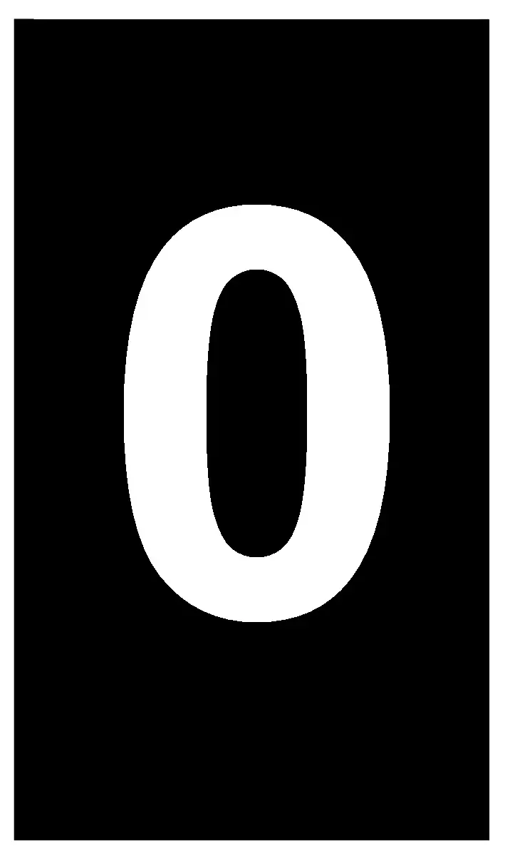 Produktfoto 1 von HellermannTyton Ovalgrip Kabelmarkierung Aufschiebbar, Beschriftung: 0, Weiß Schwarz, Ø 1.7 mm - 3.6 mm, 4.5 mm