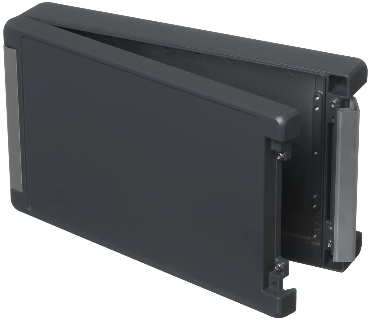 Produktfoto 1 von Bopla Bocube Alu; Gehäuse; Aluminium; Graphitgrau; IK07, IK08 IP68, IP69, IP66 Breite 173 mm Höhe 60 mm Länge 299 mm