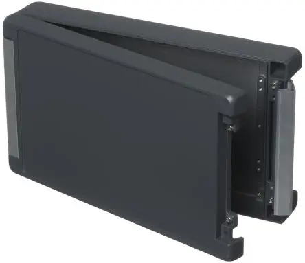 Produktfoto 1 von Bopla Bocube Alu; Gehäuse; Aluminium; Graphitgrau; IK07, IK08 IP68, IP69, IP66 Breite 173 mm Höhe 60 mm Länge 299 mm