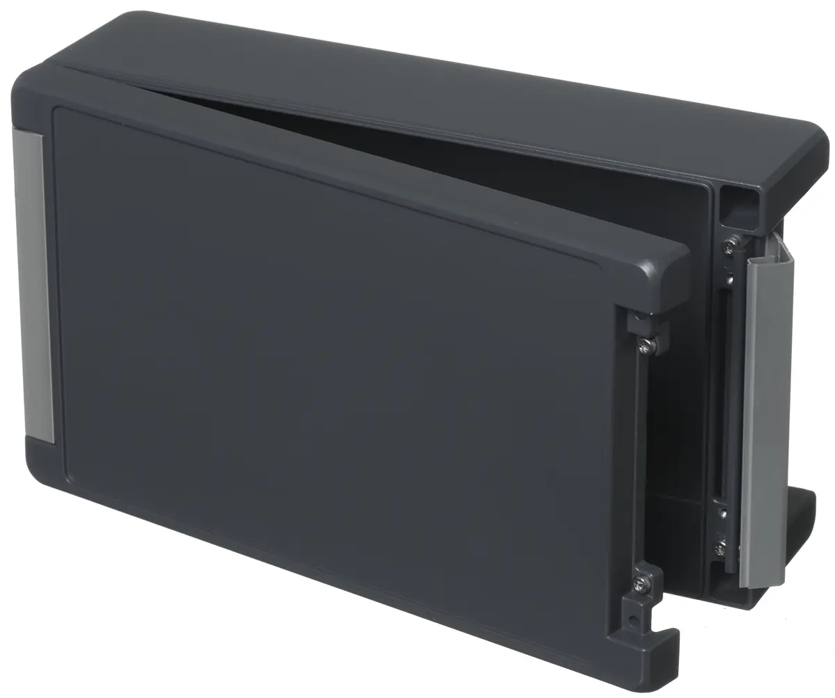 Produktfoto 1 von Bopla Bocube Alu; Gehäuse; Aluminium; Graphitgrau; IK07, IK08 IP69, IP68, IP66 Breite 173 mm Höhe 90 mm Länge 299 mm