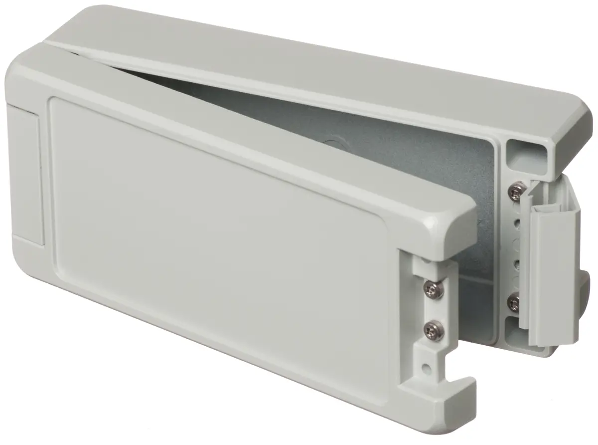 Produktfoto 1 von Bopla Bocube Alu; Gehäuse; Aluminium; Hellgrau; IK07, IK08 IP66, IP68, IP69 Breite 86 mm Höhe 60 mm Länge 199 mm