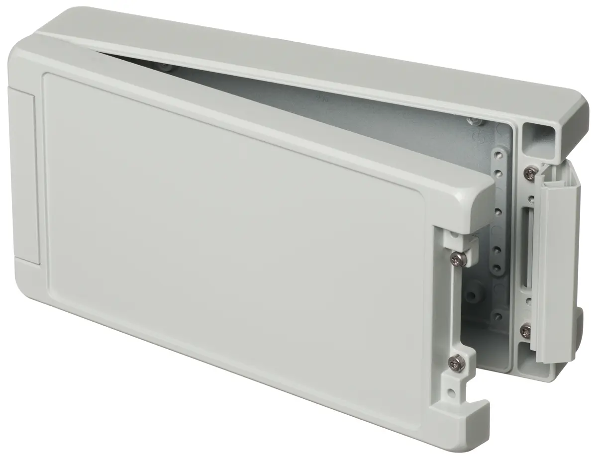 Produktfoto 1 von Bopla Bocube Alu; Gehäuse; Aluminium; Hellgrau; IK08, IK07 IP69, IP68, IP66 Breite 128 mm Höhe 60 mm Länge 259 mm