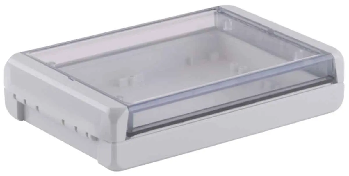 Produktfoto 1 von Bopla Bocube; Gehäuse; Polycarbonat; Hellgrau; IK07 IP68, IP66 Breite 125 mm Höhe 40 mm Länge 191 mm