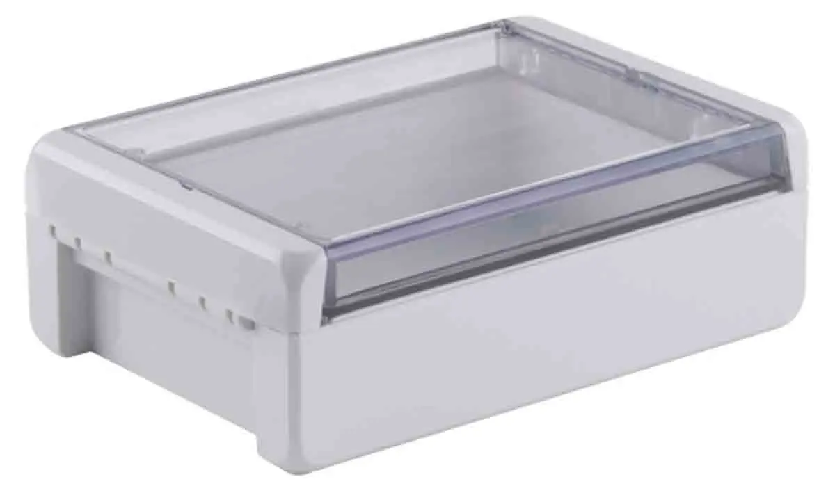 Produktfoto 1 von Bopla Bocube; Gehäuse; Polycarbonat; Hellgrau; IK07 IP66, IP68 Breite 125 mm Höhe 40 mm Länge 191 mm