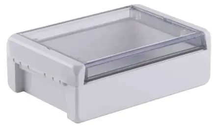 Produktfoto 1 von Bopla Bocube; Gehäuse; Polycarbonat; Hellgrau; IK07 IP66, IP68 Breite 125 mm Höhe 40 mm Länge 191 mm