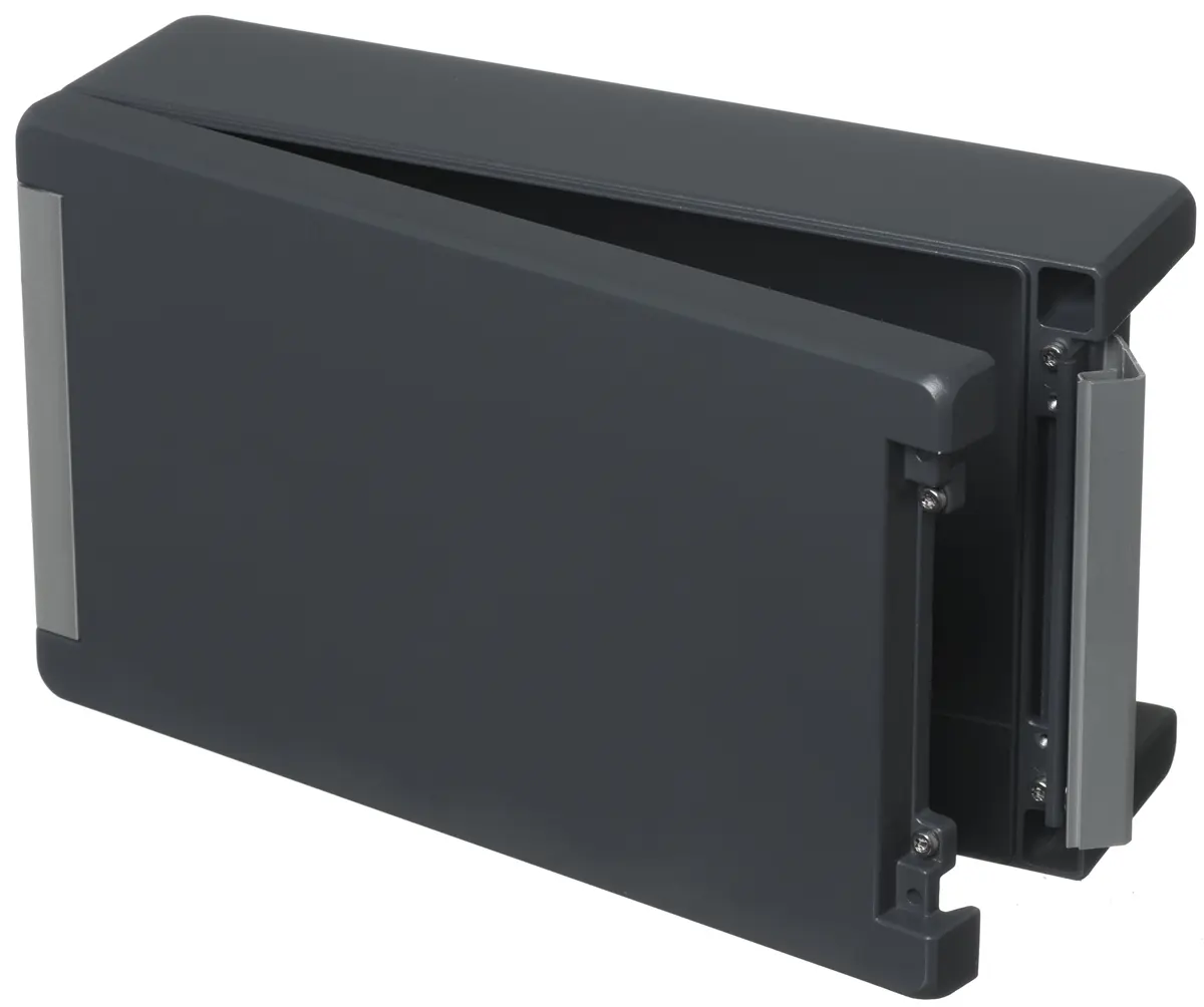Produktfoto 1 von Bopla Bocube Alu; Gehäuse; Aluminium; Graphitgrau; IK07, IK08 IP69, IP68, IP66 Breite 173 mm Höhe 90 mm Länge 299 mm