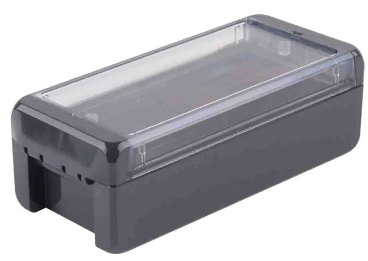Produktfoto 1 von Bopla Bocube; Gehäuse; Polycarbonat; Graphitgrau; IK07 IP68, IP66 Breite 80 mm Höhe 60 mm Länge 191 mm