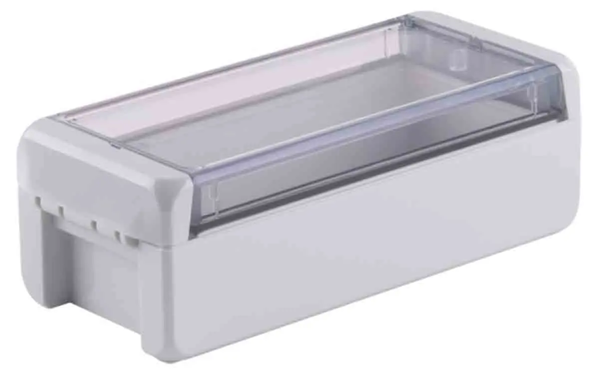 Produktfoto 1 von Bopla Bocube; Gehäuse; Polycarbonat; Hellgrau; IK07 IP68, IP66 Breite 80 mm Höhe 60 mm Länge 191 mm