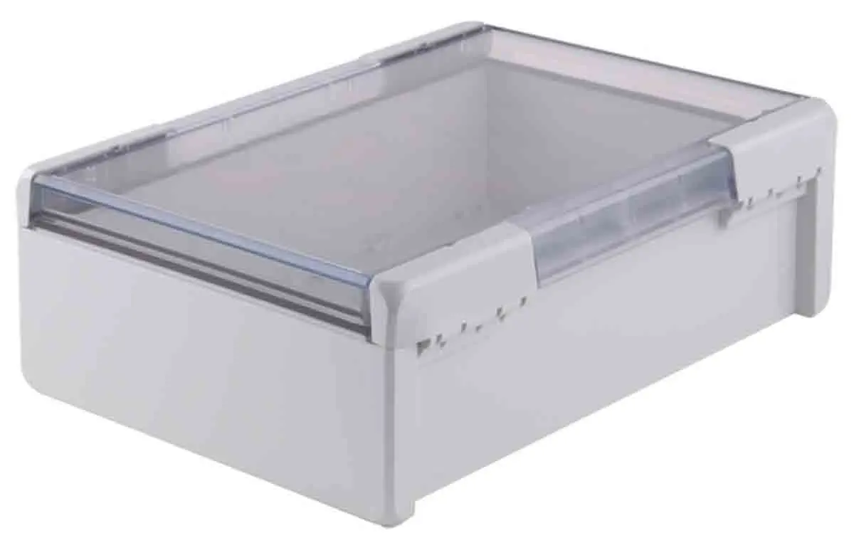 Produktfoto 1 von Bopla Bocube; Gehäuse; Polycarbonat; Hellgrau; IK07 IP66, IP68 Breite 364 mm Höhe 120 mm Länge 284 mm