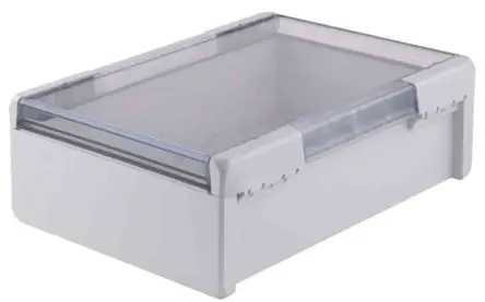 Produktfoto 1 von Bopla Bocube; Gehäuse; Polycarbonat; Hellgrau; IK07 IP66, IP68 Breite 364 mm Höhe 120 mm Länge 284 mm