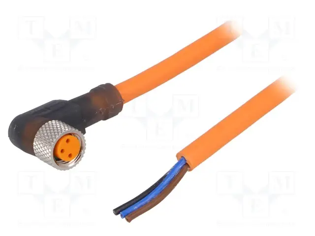 Produktfoto 1 von Hirschmann RKMWV, 3-polig Sensor-Betätigungselementkabel, Rechtwinklig Buchse / Nicht abgeschlossen