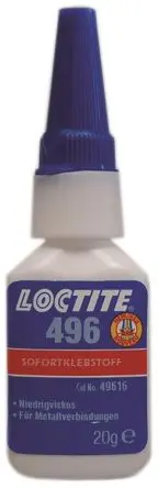 Produktfoto 1 von Loctite Loctite 496 Sekundenkleber Cyanacrylat Flüssig Klar, Flasche 20 g
