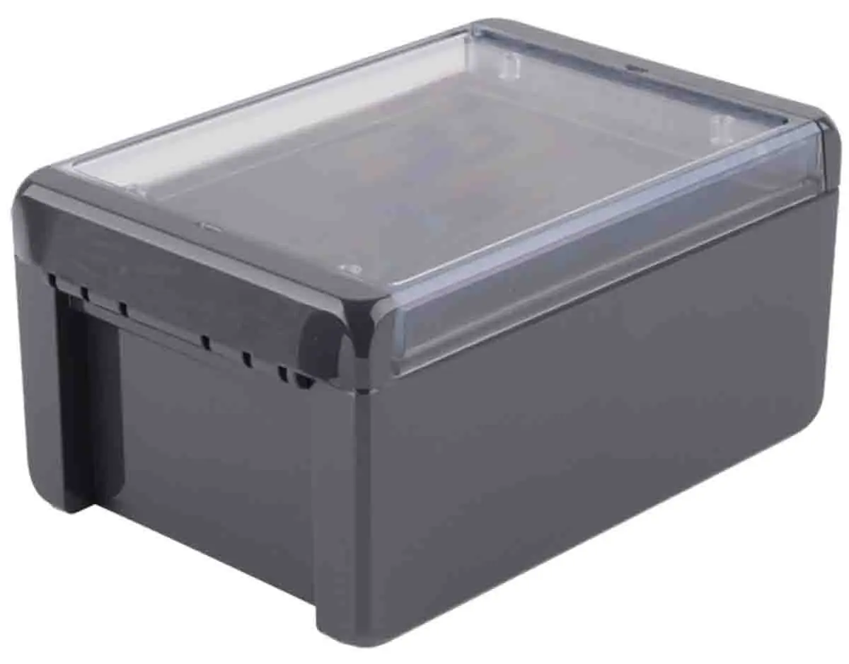 Produktfoto 1 von Bopla Bocube; Gehäuse; Polycarbonat; Graphitgrau; IK07 IP66, IP68 Breite 125 mm Höhe 90 mm Länge 191 mm