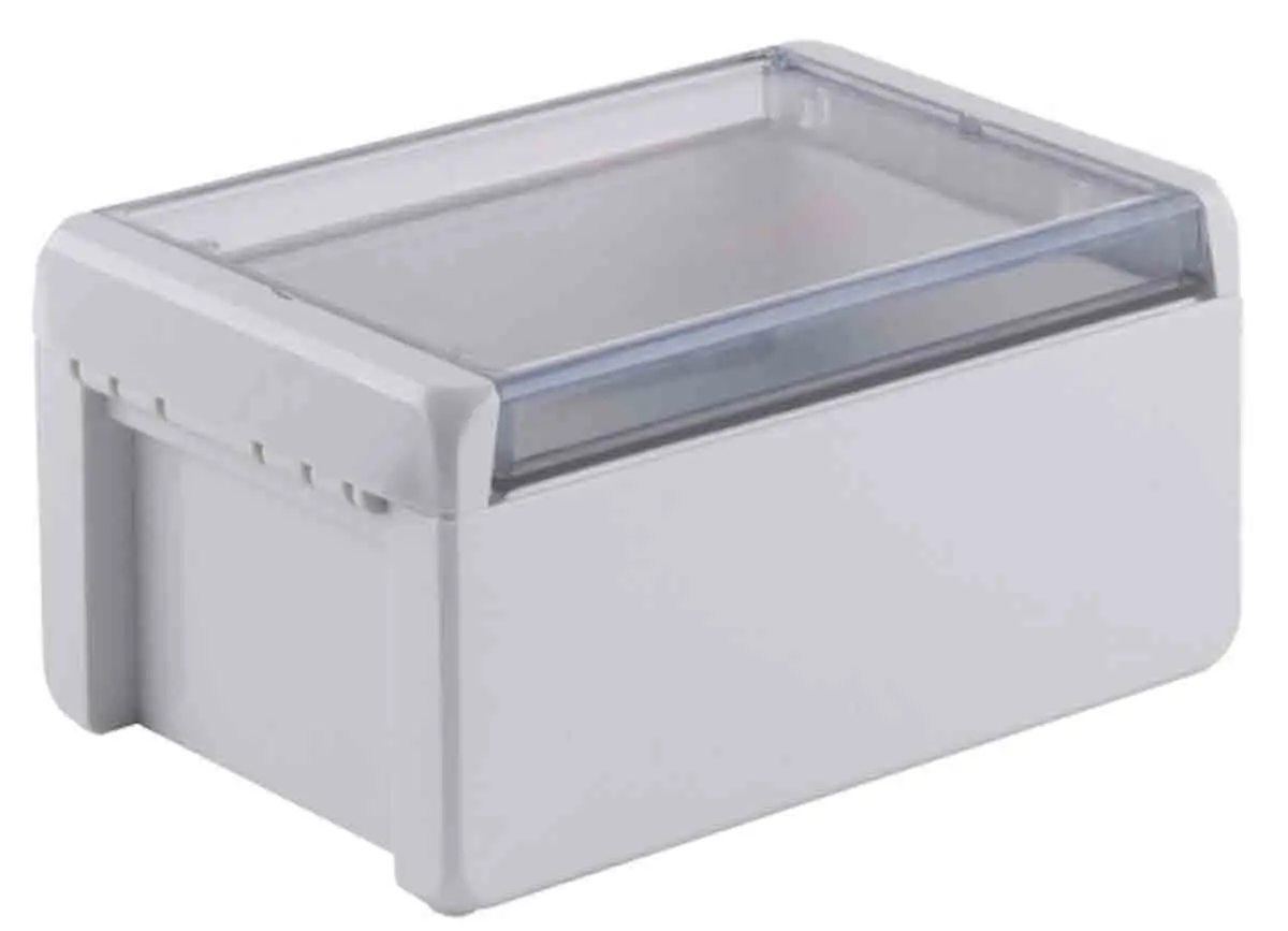 Produktfoto 1 von Bopla Bocube; Gehäuse; Polycarbonat; Hellgrau; IK07 IP68, IP66 Breite 125 mm Höhe 90 mm Länge 191 mm