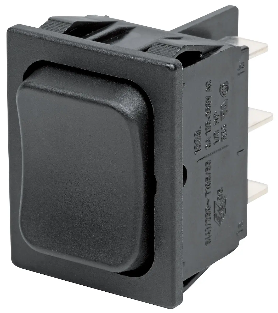 Produktfoto 1 von Marquardt Panel Kippschalter 2-poliger Umschalter Ein-Neutral-Ein Ein-Aus-Ein, 6 A, IP40, IP40