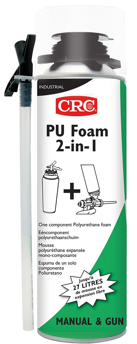 Produktfoto 1 von CRC Schaumstoff Grün, Zerstäuber 500 ml, 90 °C, -40 °C