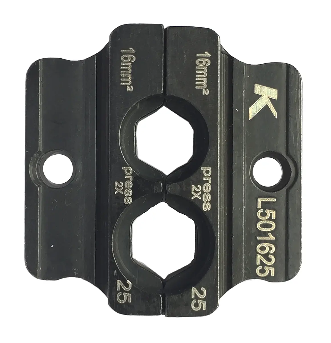 Produktfoto 1 von Klauke 50 Crimp-Matrizensatz Schwarz, 2 Ports, Crimpmatrize