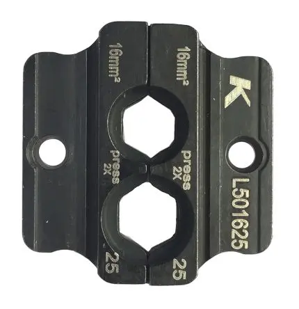 Produktfoto 1 von Klauke 50 Crimp-Matrizensatz Schwarz, 2 Ports, Crimpmatrize