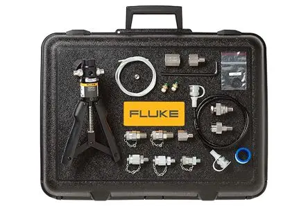 Produktfoto 1 von Fluke 1/4 Zoll NPT Außengewinde Pneumatisch, Hand Druckprüfpumpe Kit, 40 bar