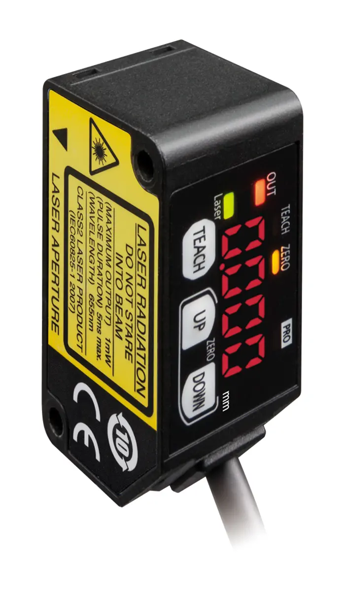 Produktfoto 1 von Panasonic HG-C Kubisch Ultraschallsensor, Hintergrundunterdrückung, Bereich 200 mm, NPN Ausgang, Anschlusskabel
