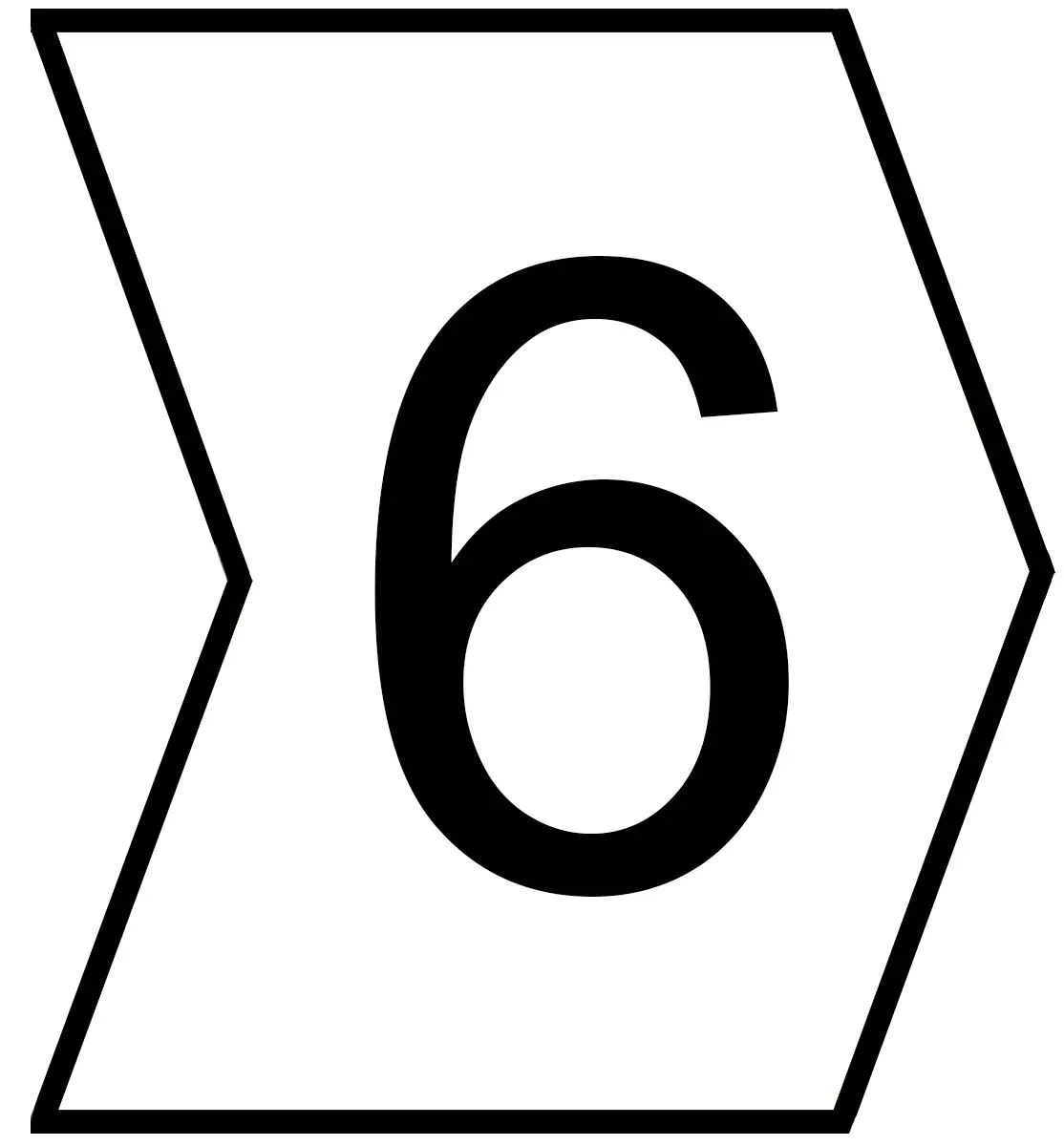 Produktfoto 1 von HellermannTyton Helagrip Kabelmarkierung Aufschiebbar, Beschriftung: 6, Schwarz Weiß, Ø 2 mm - 5 mm, 3.5 mm