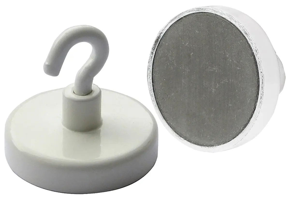 Produktfoto 1 von Eclipse Neodym Magnet, 32 mm, 35 kg Haken x 32 mm, L. 32 mm