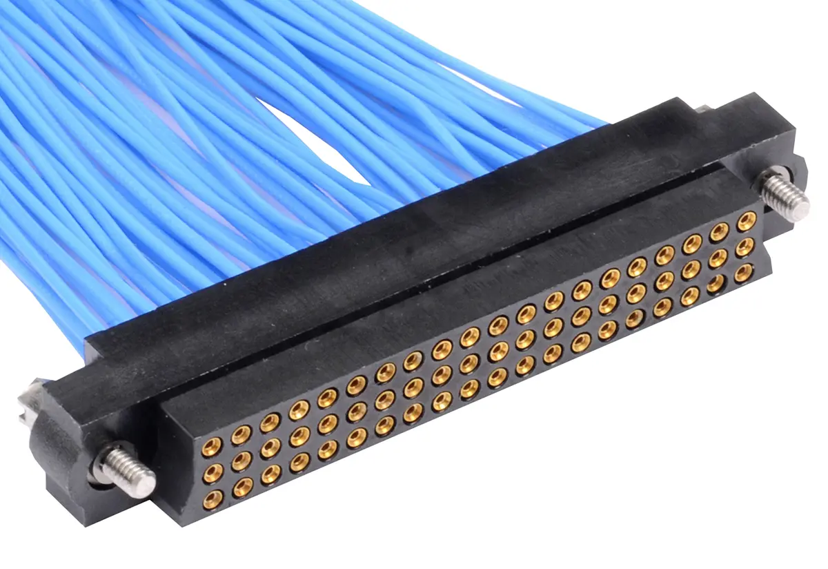 Produktfoto 1 von HARWIN Datamate J-Tek Leiterplattenbuchse Gerade Kabel 60-polig / 3-reihig, Raster 2 mm Crimpbefestigung