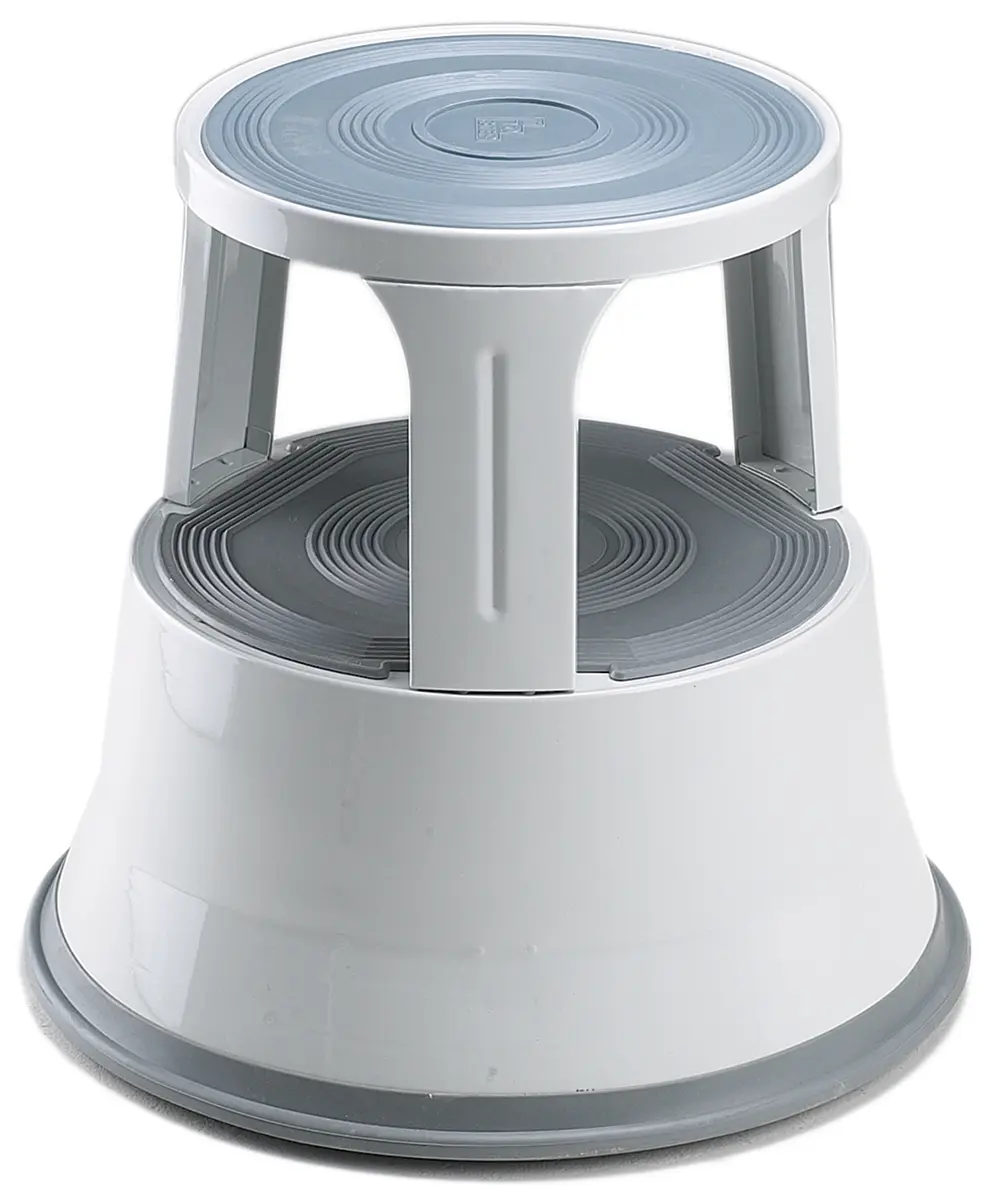 Produktfoto 1 von RS PRO Trittstufe 2 Stufen H.= 0.4m L.= 0.4 m Stahl Grau 5 kg