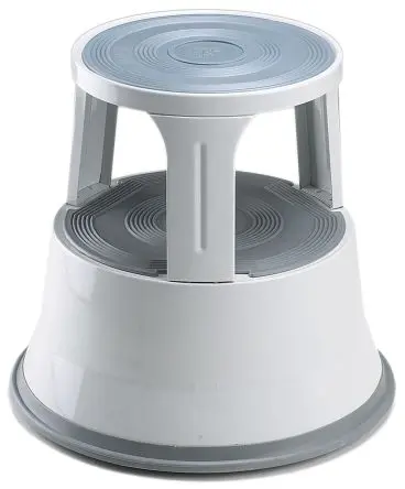 Produktfoto 1 von RS PRO Trittstufe 2 Stufen H.= 0.4m L.= 0.4 m Stahl Grau 5 kg