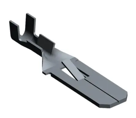 Produktfoto 1 von TE Connectivity FASTON .250 Flachsteckhülse, Schwarz, Unisoliert, 6.48 x 0.83 mm, Stecker, 22 AWG min, 18 AWG