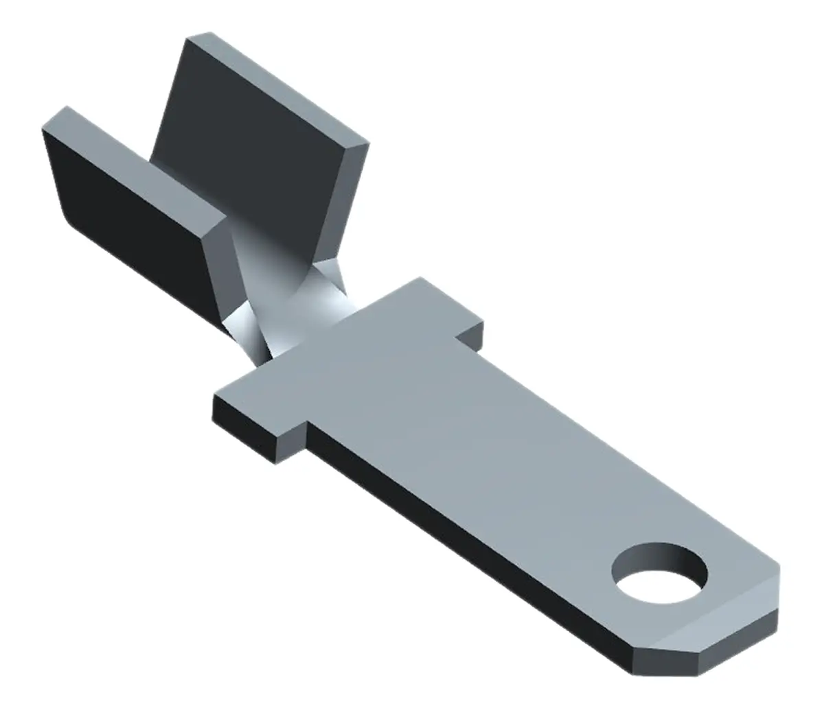 Produktfoto 1 von TE Connectivity FASTON .110 Flachsteckhülse, Schwarz, Unisoliert, 2.79 x 0.51 mm, Stecker, 22 AWG min, 18 AWG