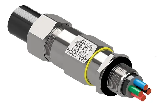 Moflash E1EX Kabelverschraubung, M20 Edelstahl Metallisch 9 mm/ 15 mm, IP66, IP68