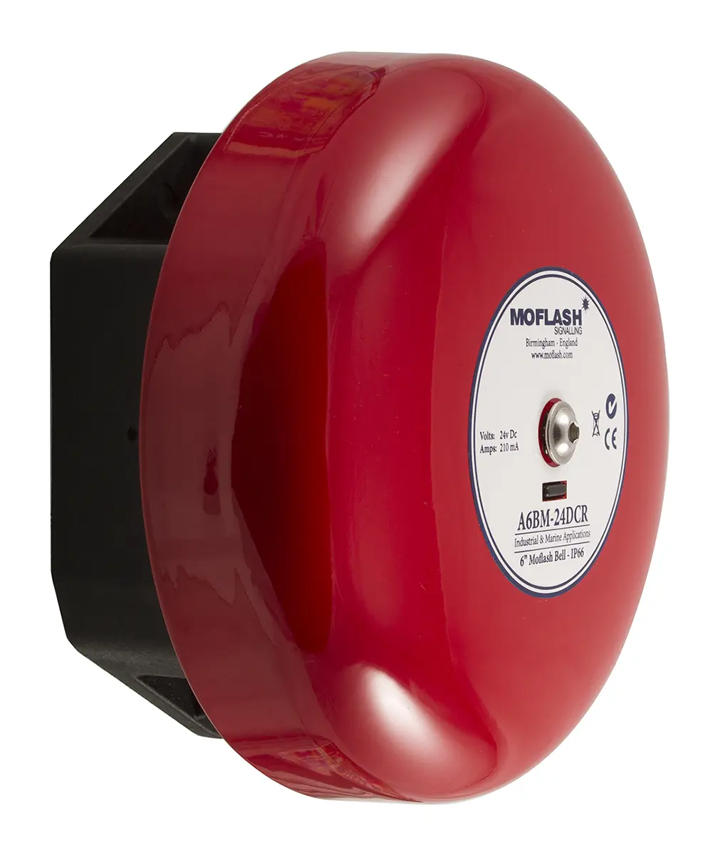 Produktfoto 1 von Moflash A8BM Sirene IP66 24 V dc 108dB Rot, Ø 219 mm