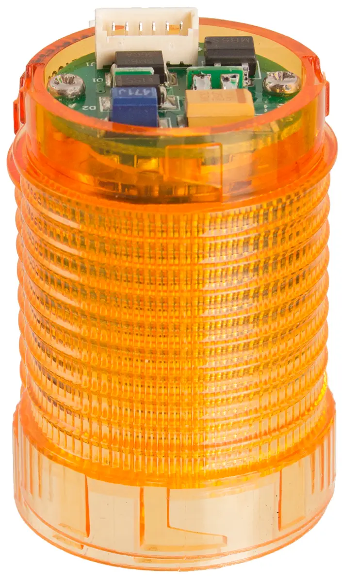 Produktfoto 1 von Moflash LED-MINI Signalleuchte Dauer-Licht Orange, 12 → 24 V DC, 30mm x 42mm