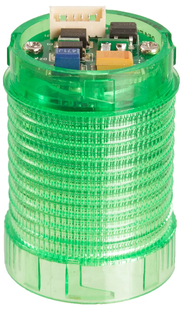 Produktfoto 1 von Moflash LED-MINI Signalleuchte Dauer-Licht Grün, 12 → 24 V dc, 30mm x 42mm