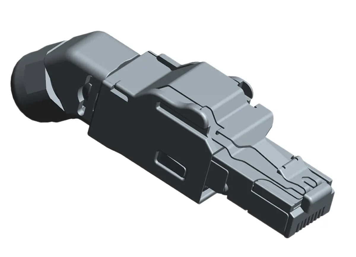 Produktfoto 1 von TE Connectivity 1987236 Stecker Cat5e RJ45-Steckverbinder, 1-Port 8-polig Kupfer Kabel Gerade