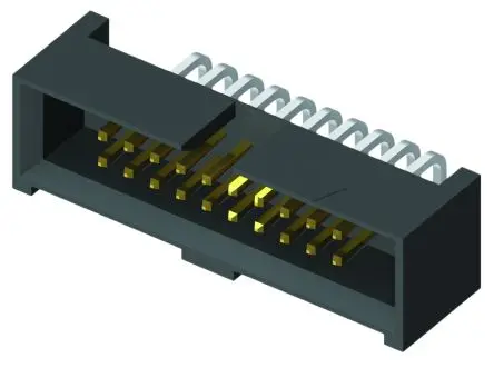 Samtec SHF Leiterplattenleiste gewinkelt, 16-polig / 2-reihig, Raster 1.27 mm Raster Durchsteckmontage, Kabel-Platine,