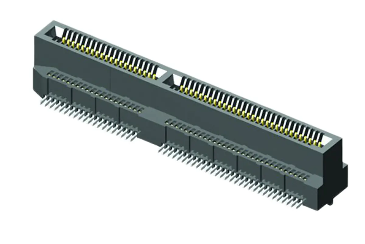 Produktfoto 1 von Samtec Serie MEC8-DV Kantensteckverbinder Buchse, 0.8 mm, 140-polig, 2-reihig, Vertikal, SMD Lot
