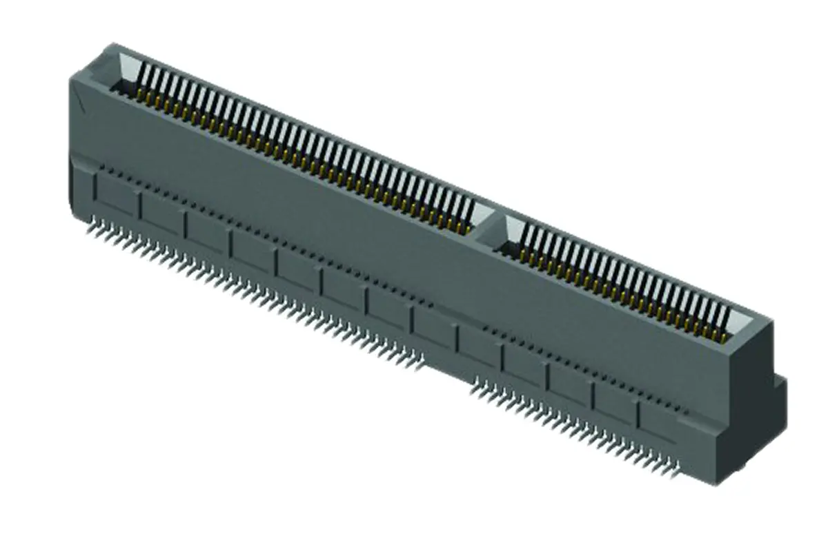Produktfoto 1 von Samtec Serie MEC6-DV Kantensteckverbinder, 0.635 mm, 140-polig, 2-reihig