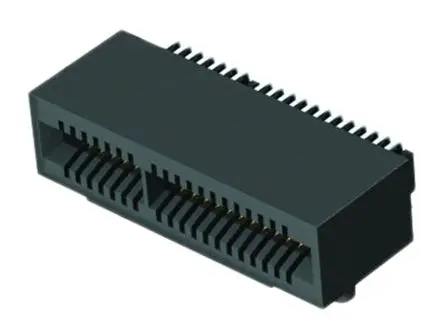 Produktfoto 1 von Samtec Serie MEC1-RA Kantensteckverbinder Buchse, 1 mm, 10-polig, 2-reihig, gewinkelt, Oberfläche Lot