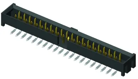 Produktfoto 1 von Samtec STMM Leiterplattenleiste Gerade, 34-polig / 2-reihig, Raster 2 mm Raster Oberfläche, Kabel-Platine, Ummantelt