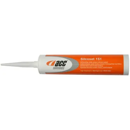 Produktfoto 1 von ACC Silcoset 151 Dichtmittel Weiß Flüssig, Patrone 310 ml, 300 °C, -60 °C