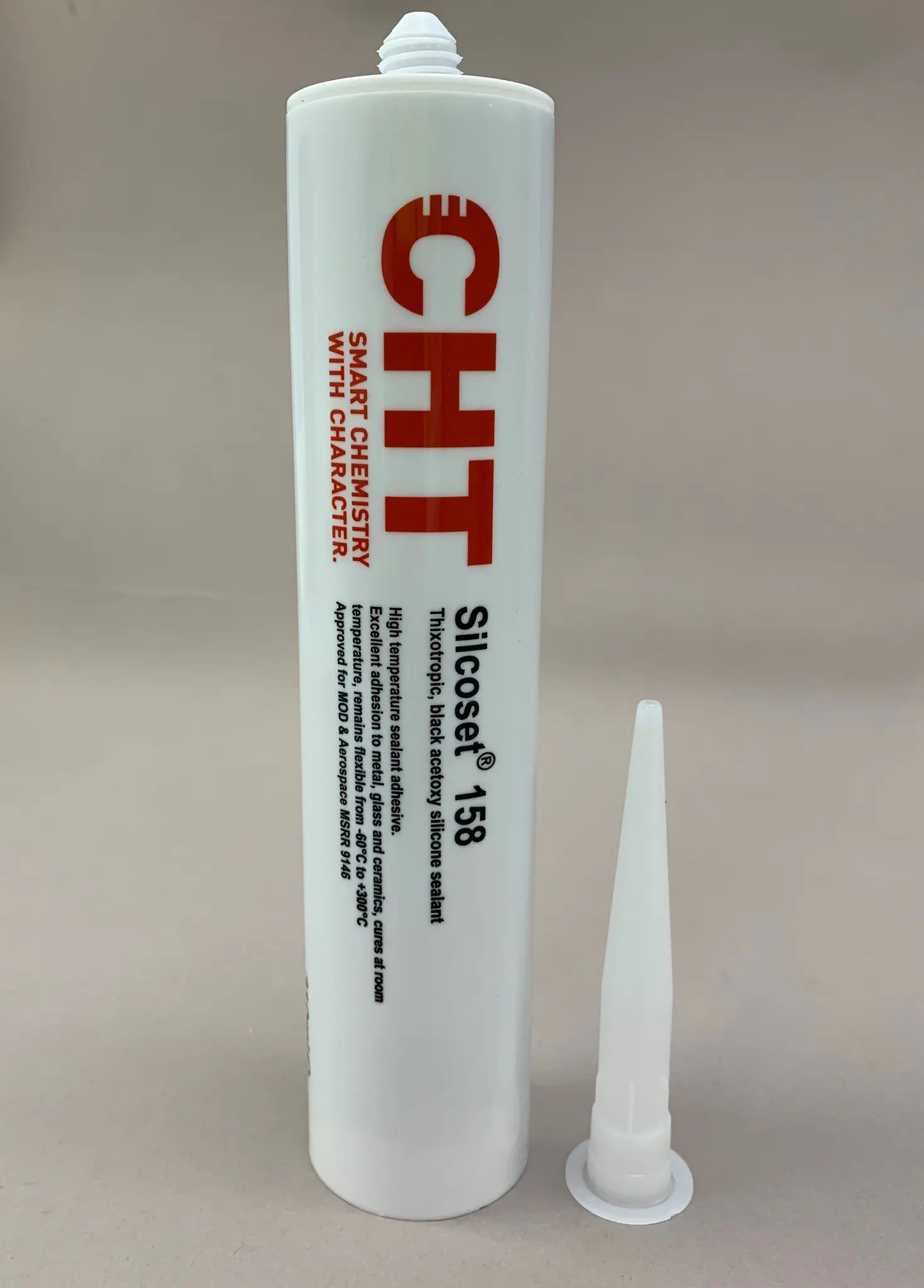 Produktfoto 1 von ACC Silcoset 158 Dichtmittel Schwarz Paste, Patrone 310 ml, 300 °C, -60 °C