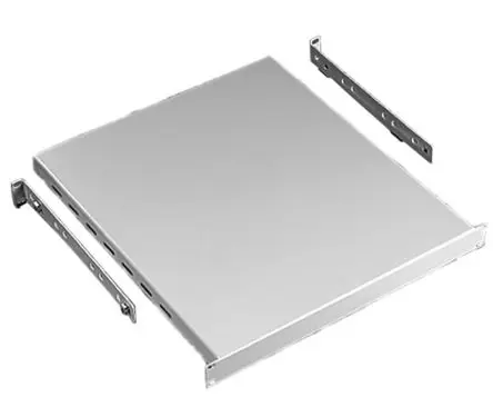 Produktfoto 1 von nVent HOFFMAN 1 U Einschub, Edelstahl Schwarz 68kg Belüftet, 440mm x 500 mm x 780 mm x 44 mm