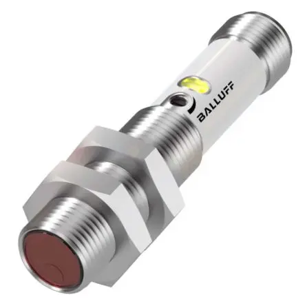 Produktfoto 1 von BALLUFF BOS 12M Zylinderförmig Optischer Sensor, Reflektierend, PnP Ausgang, Anschluss
