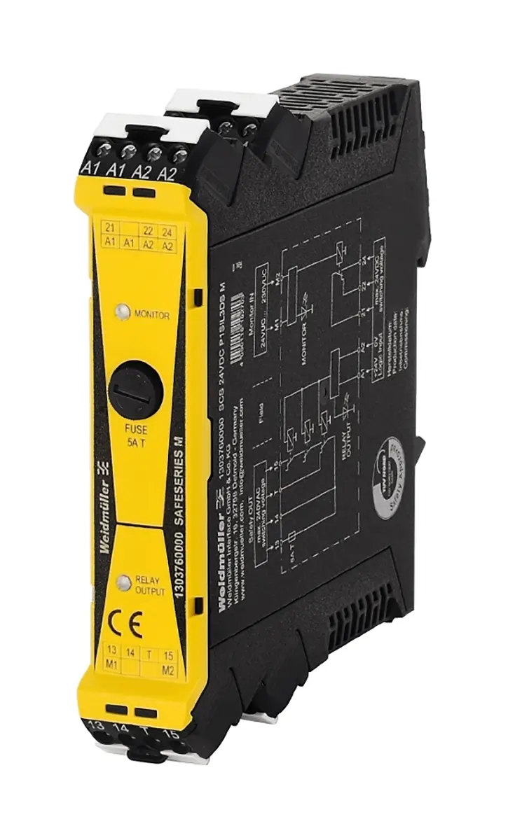 Produktfoto 1 von Weidmuller SCS Sicherheitsrelais, 24V dc