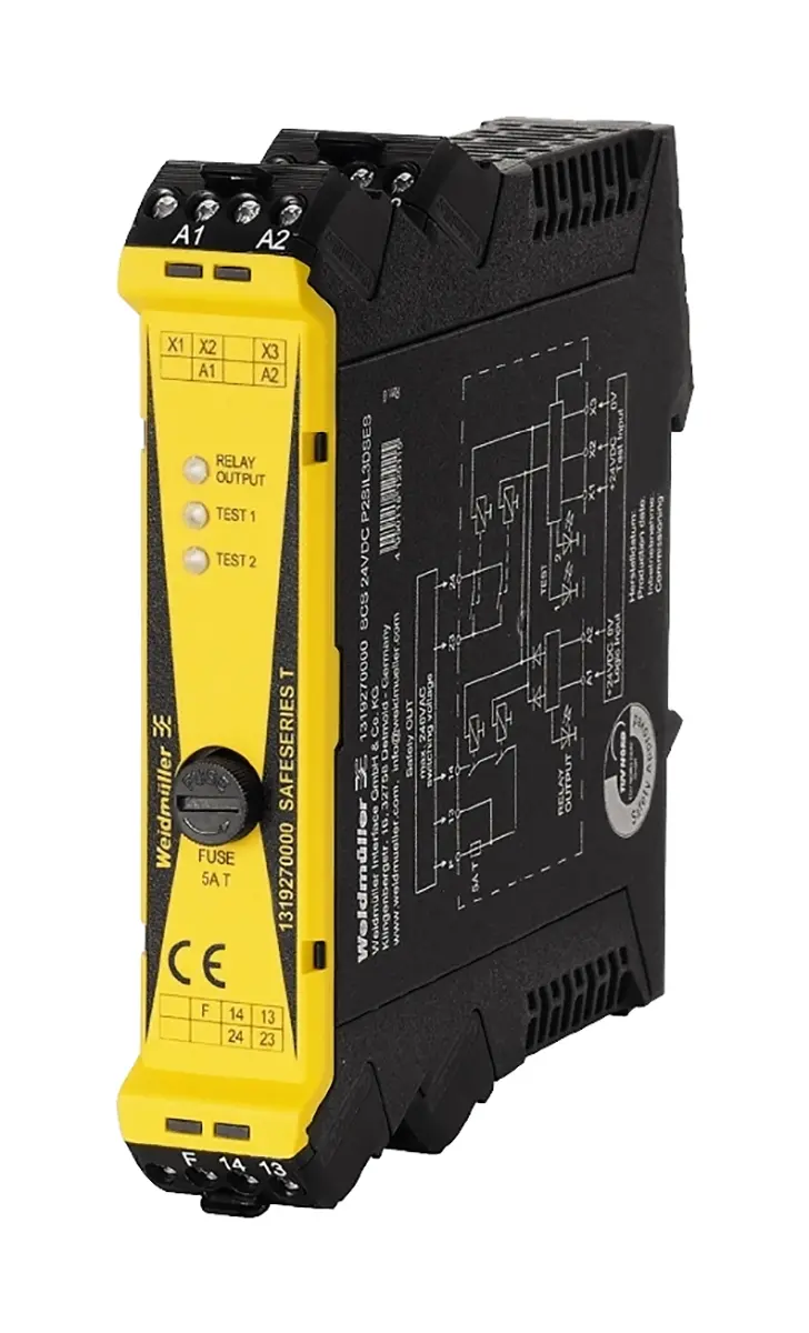 Produktfoto 1 von Weidmuller SCS Sicherheitsrelais, 24V dc